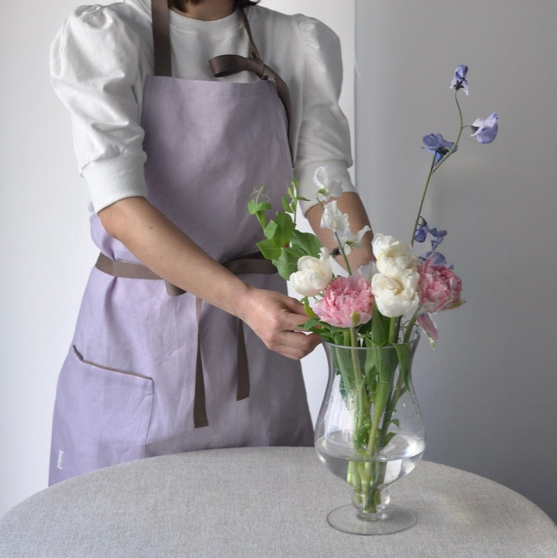 予約販売 / 入荷6月末予定】リネンエプロン / ネックストラップ
